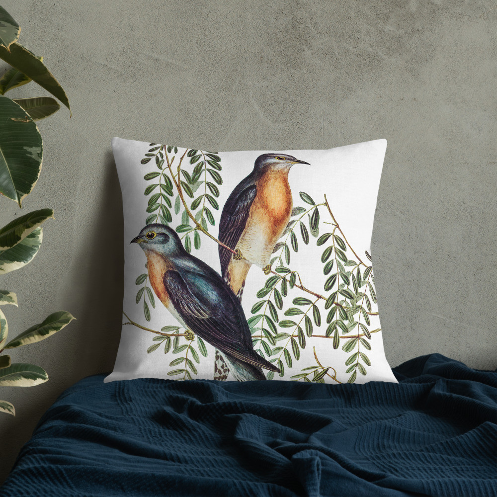 Premium Pillow: Nature's Birds