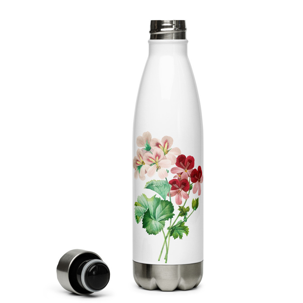 Stainless Steel Water Bottle: Nature's Flowers