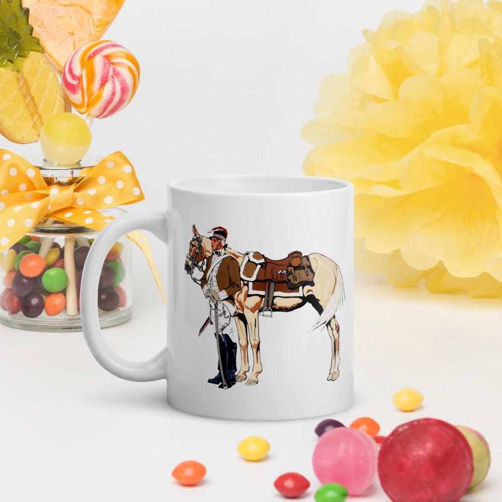 White glossy mug: Classic Solider