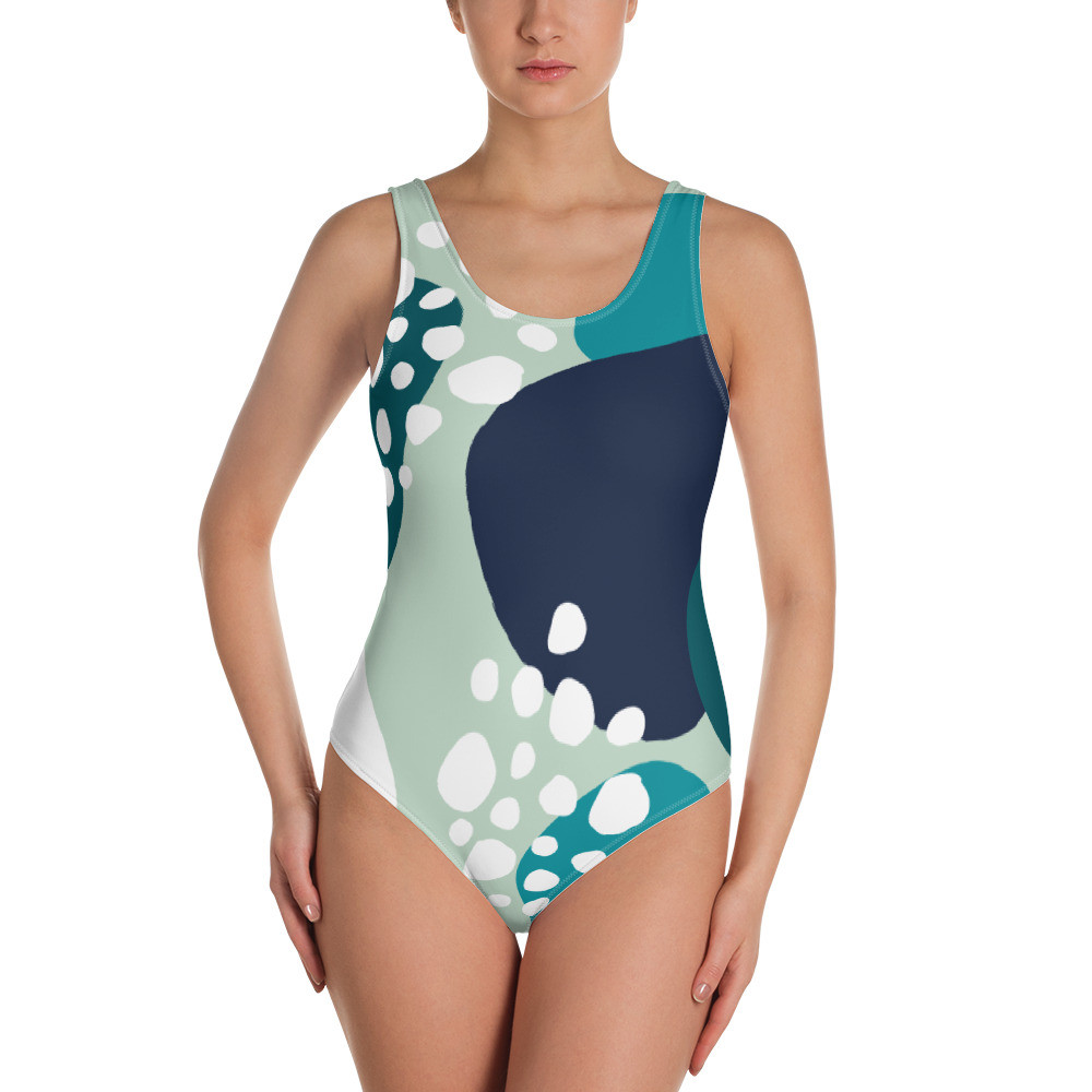 One-Piece Swimsuit: Abstract Dots