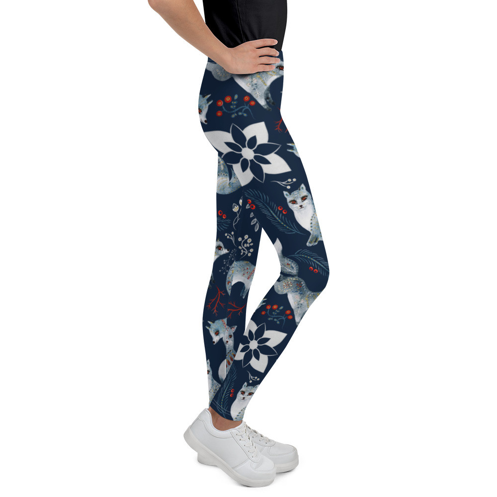 Youth Leggings: Foxes