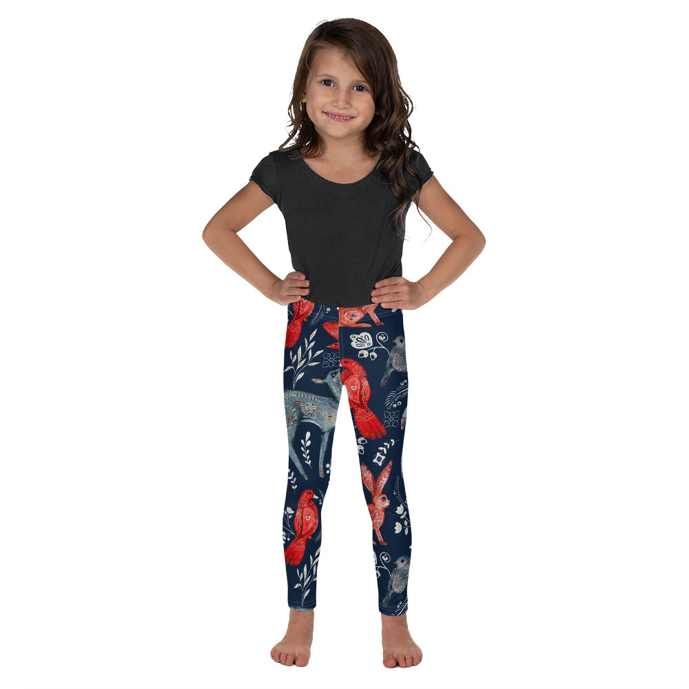 Kid's Leggings: Bunnies & Deer