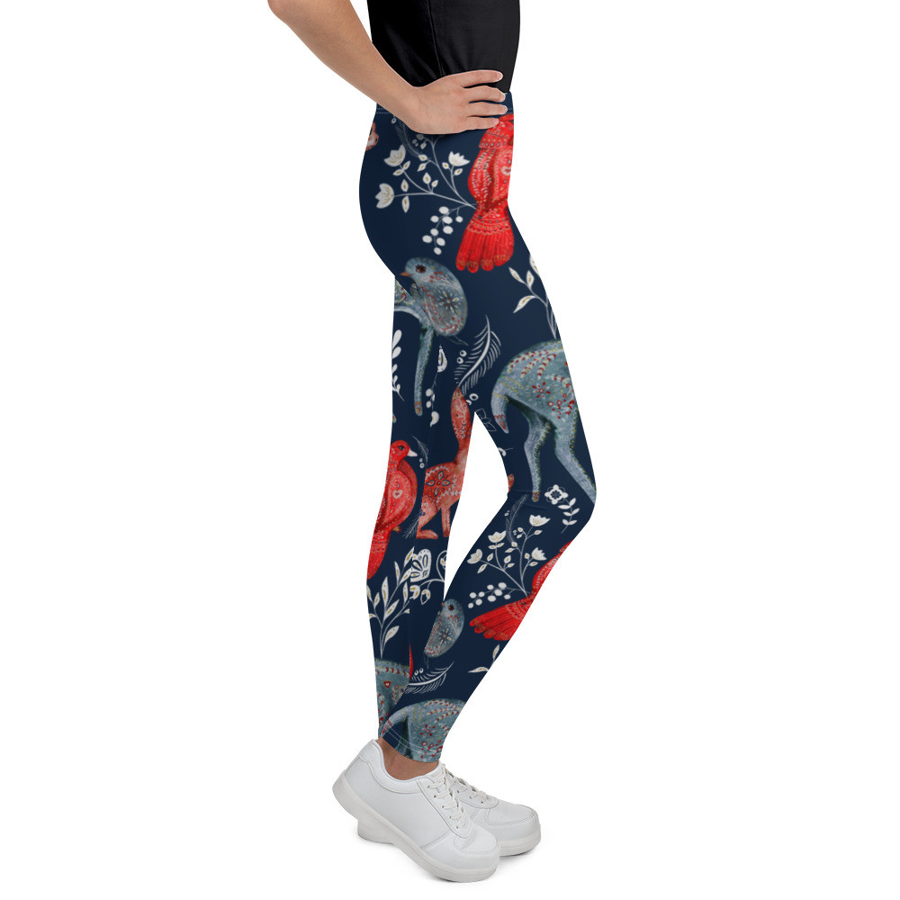 Youth Leggings: Bunnies & Deer