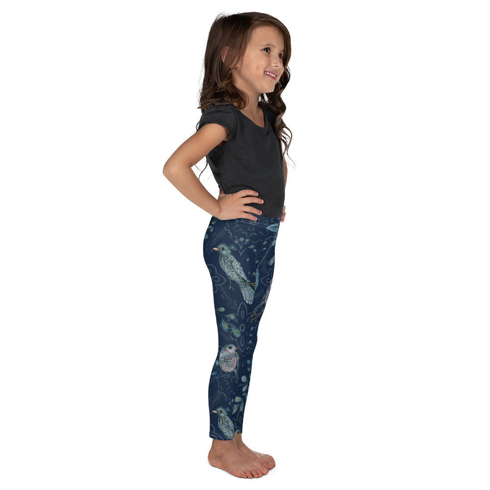 Kid's Leggings: Birds & Owls