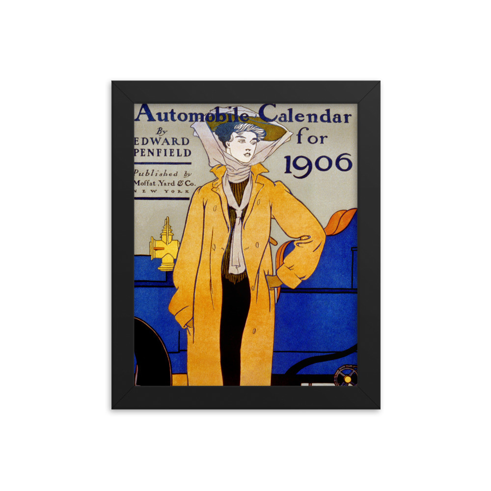 Framed photo paper poster: Automobile Calendar