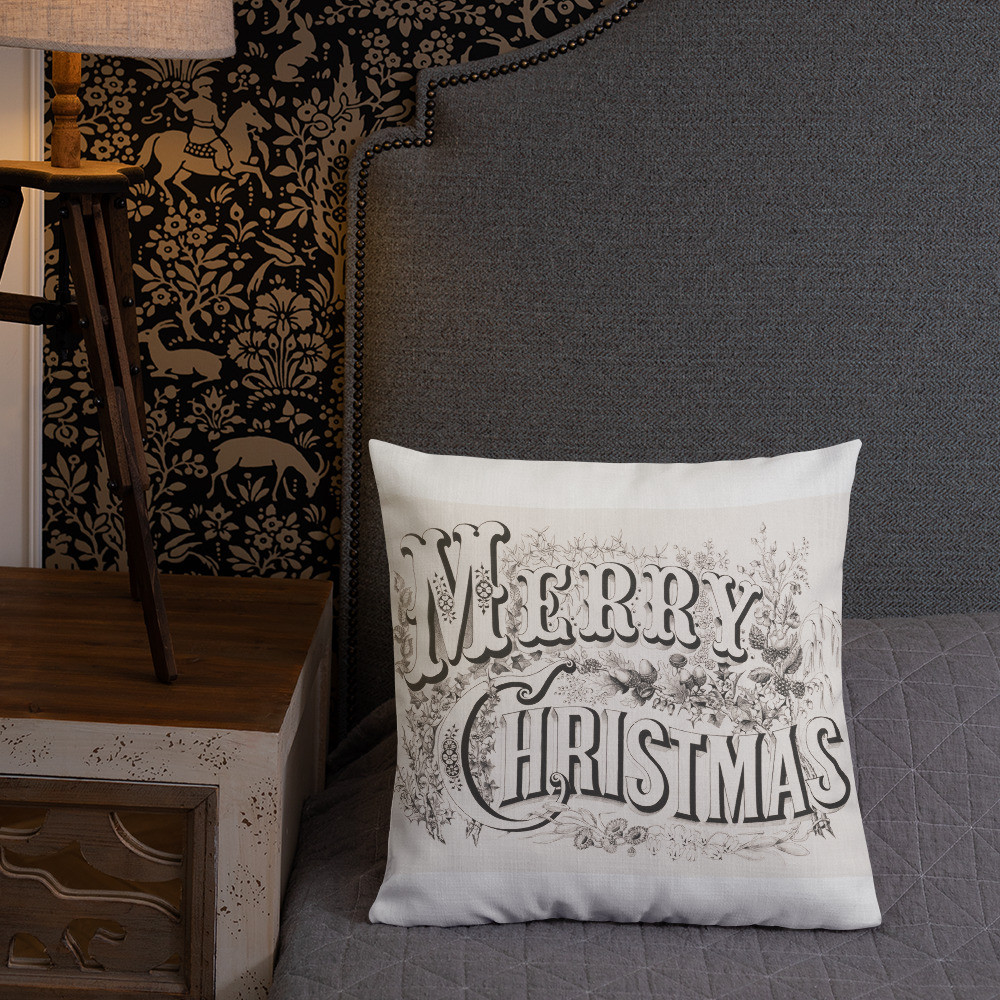 Premium Pillow: Merry Christmas