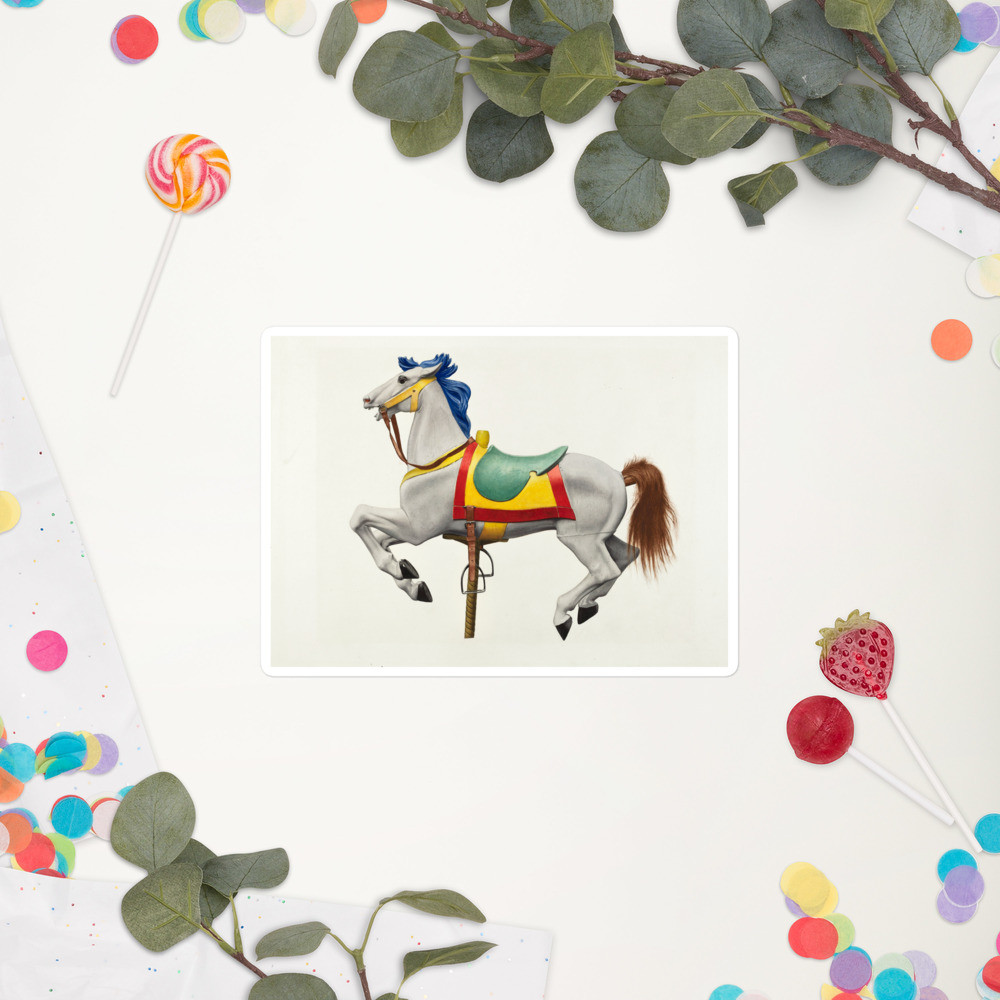 Bubble-free stickers: Carnival Horse