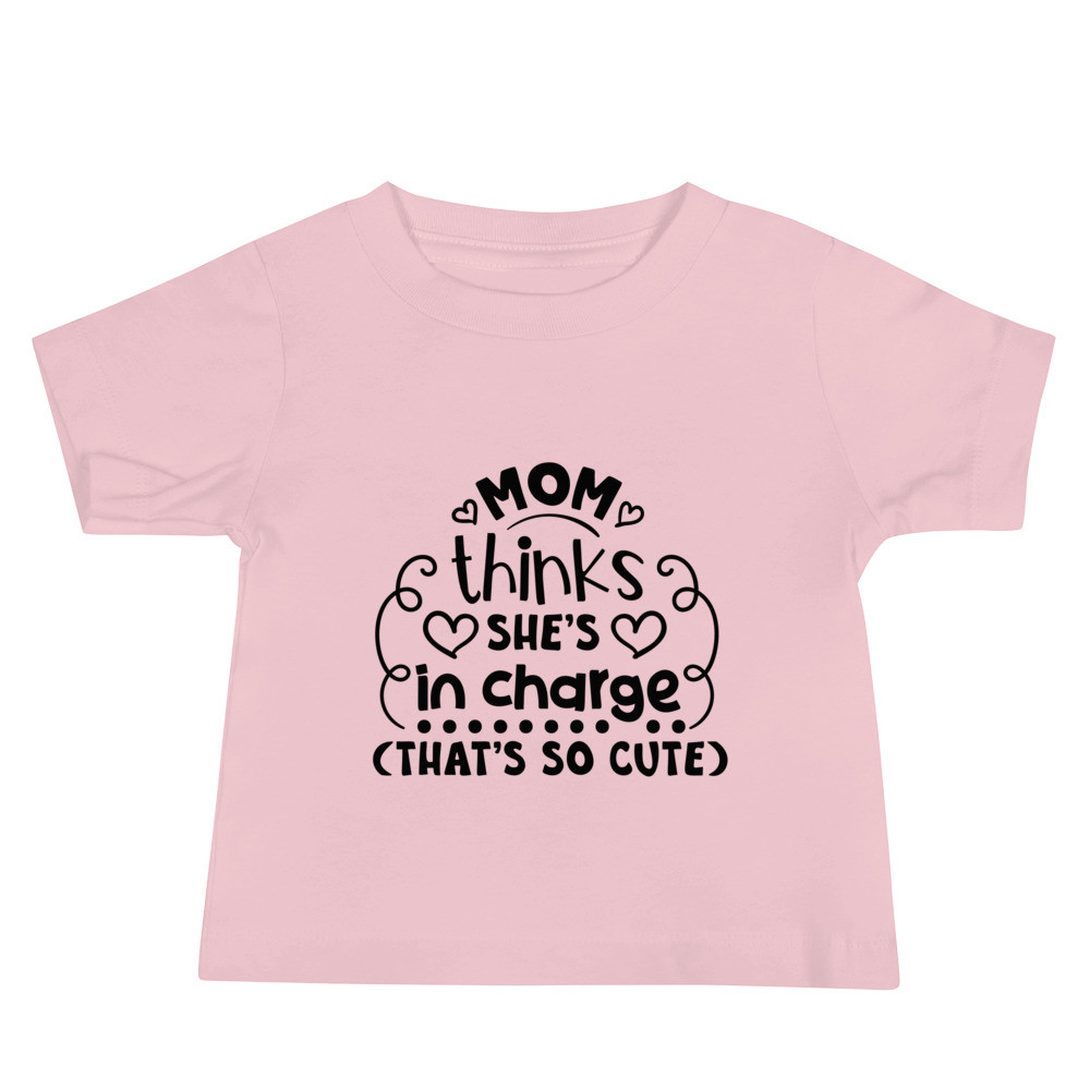 Baby Jersey Short Sleeve Tee: Mom Thinks
