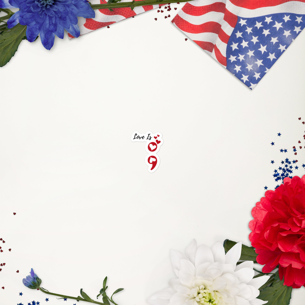 Bubble-free stickers: Love Is