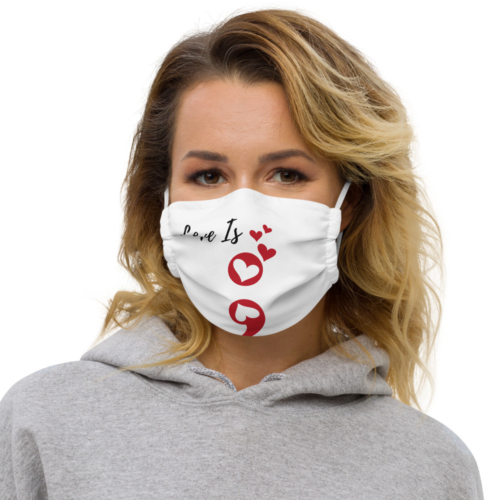 Premium face mask: Love IS