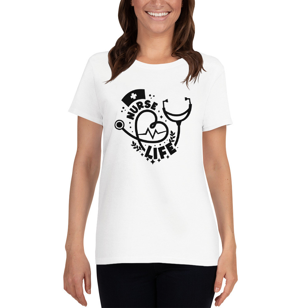 Women's short sleeve t-shirt: Nurse Life