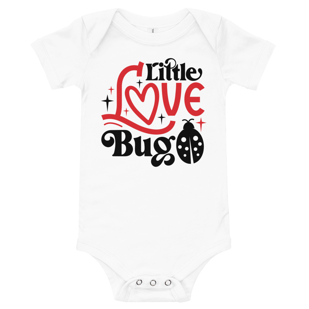 Baby short sleeve one piece: Little Love Bug