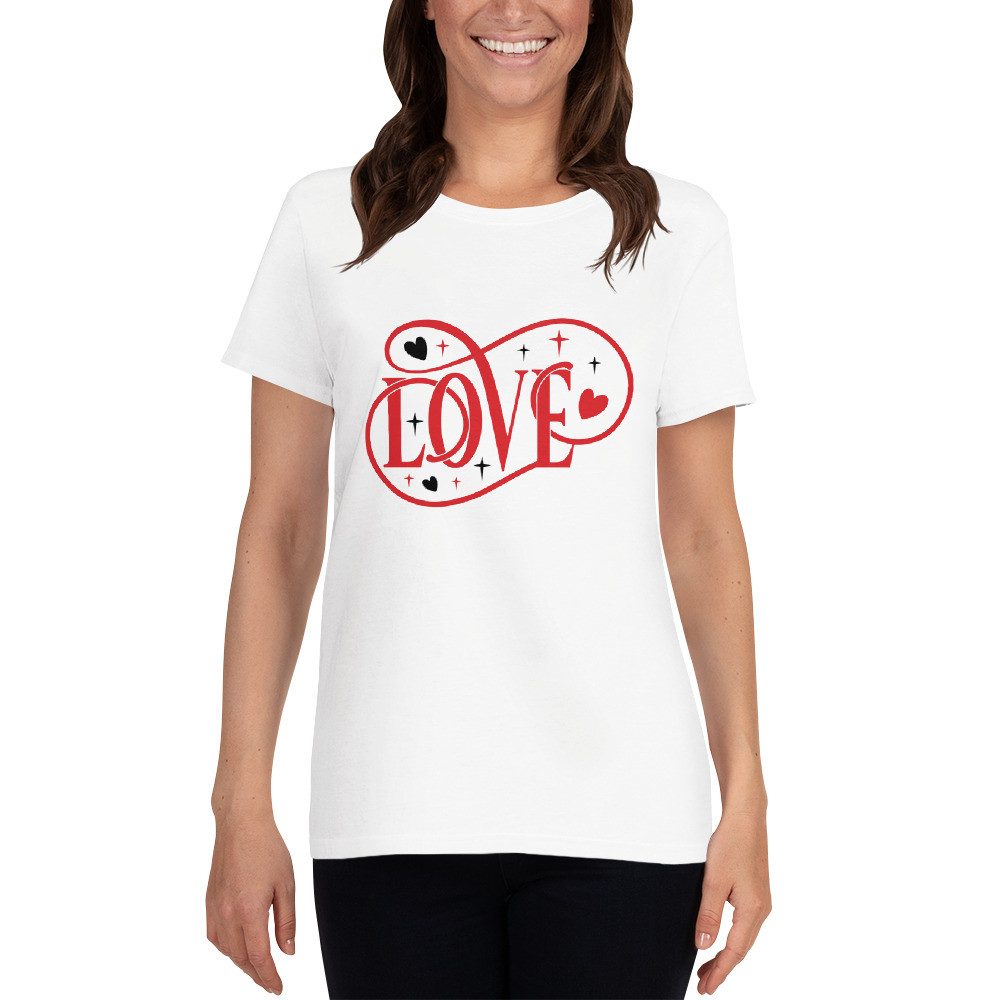 Women's short sleeve t-shirt: Love