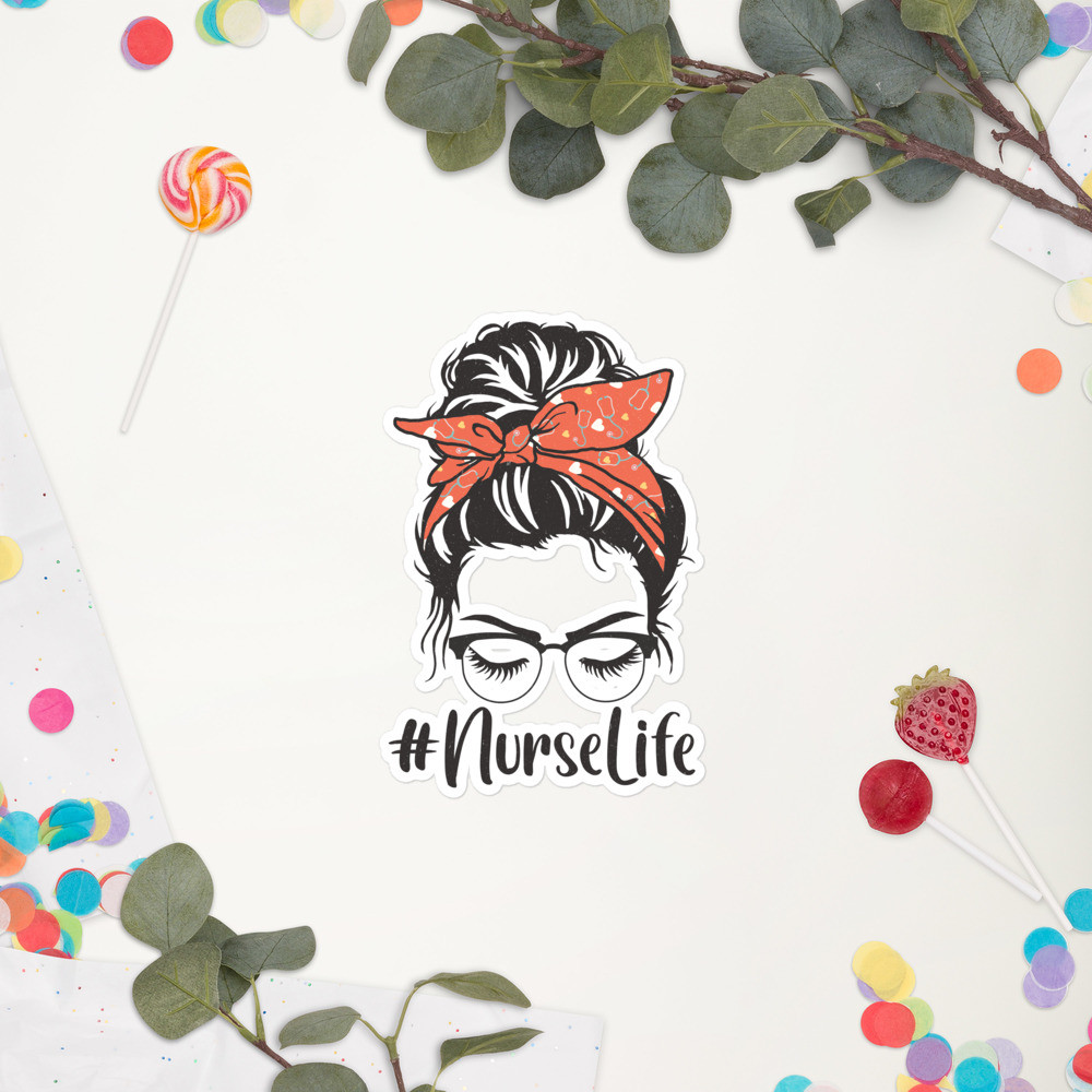 Bubble-free stickers: #Nurse Life