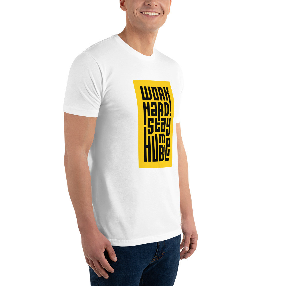 Short Sleeve T-shirt: Work Hard Black