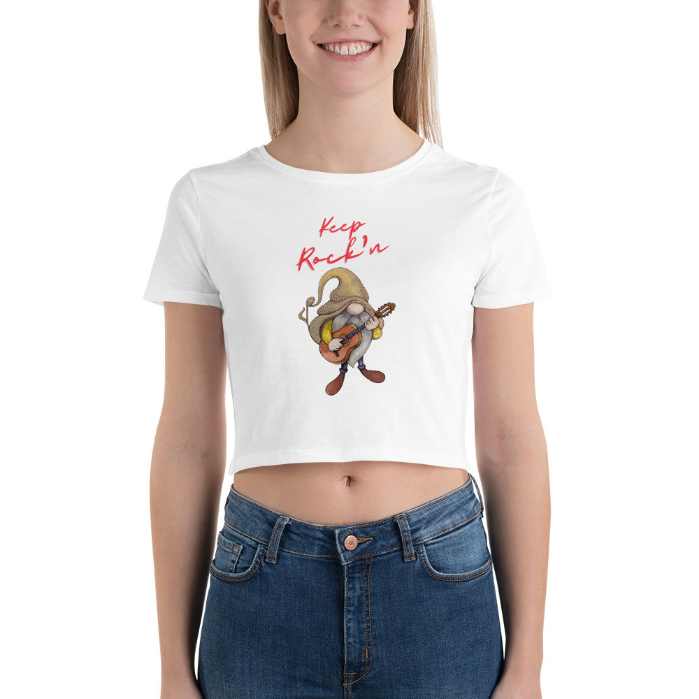 Women’s Crop Tee: Keep Rock'n