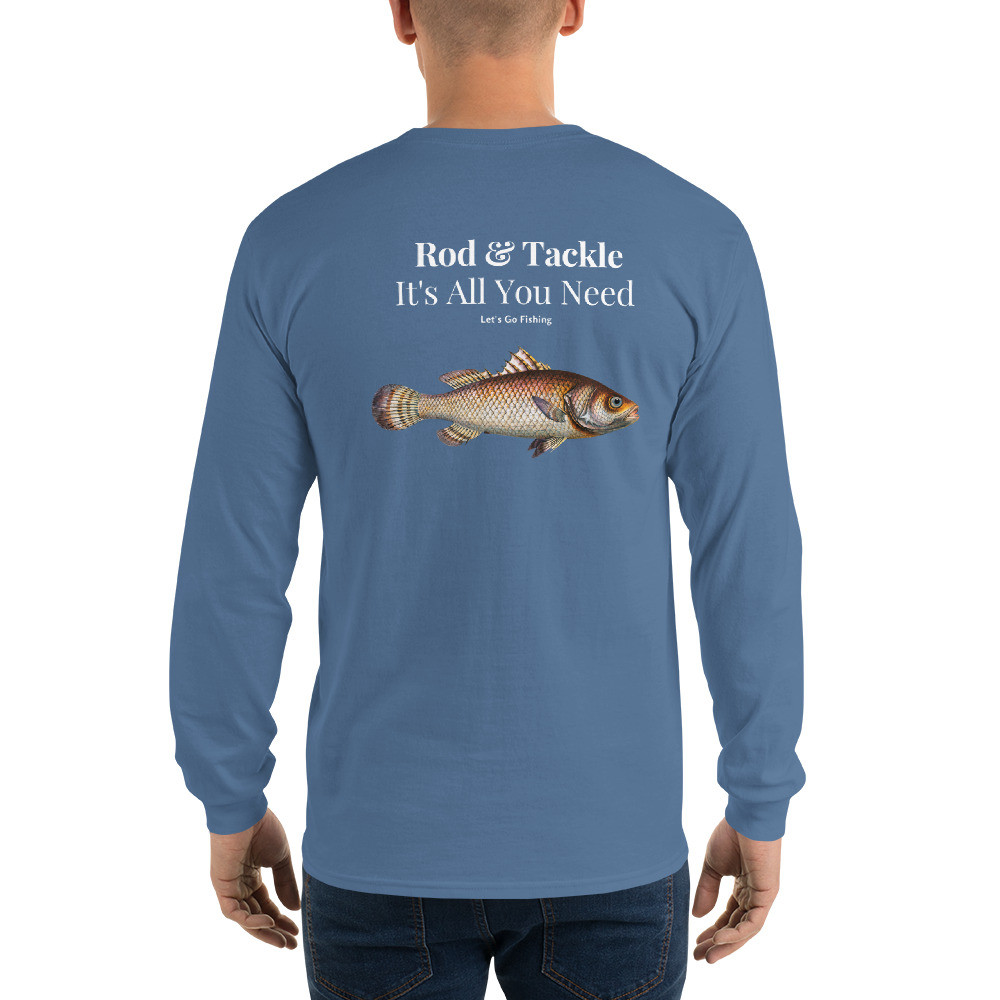 Men’s Long Sleeve Shirt: Rod & Tackle