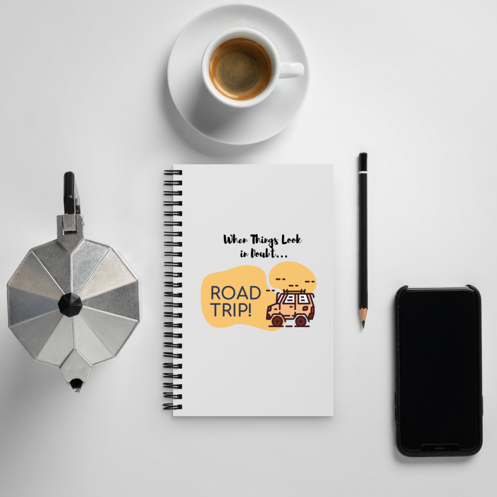 Spiral notebook: Road Trip