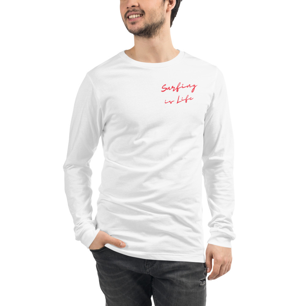 Unisex Long Sleeve Tee: Surfing is Life