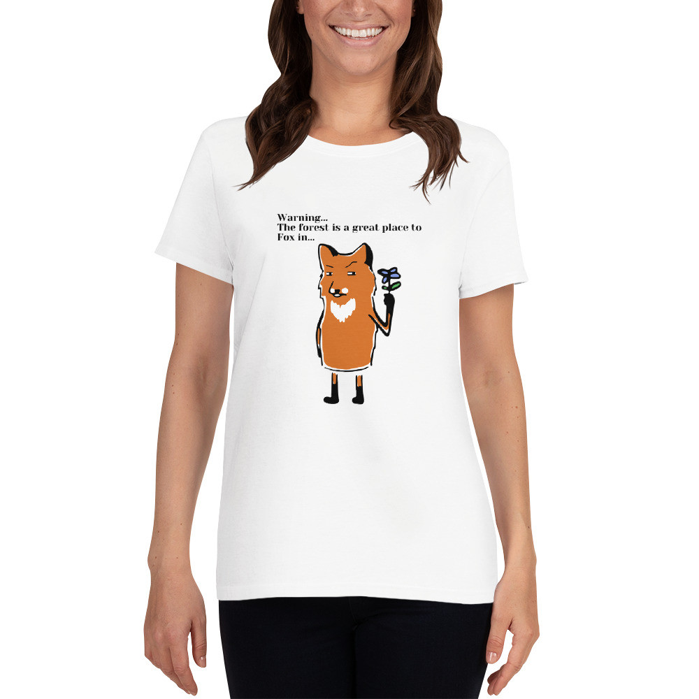 Women's short sleeve t-shirt: Warning