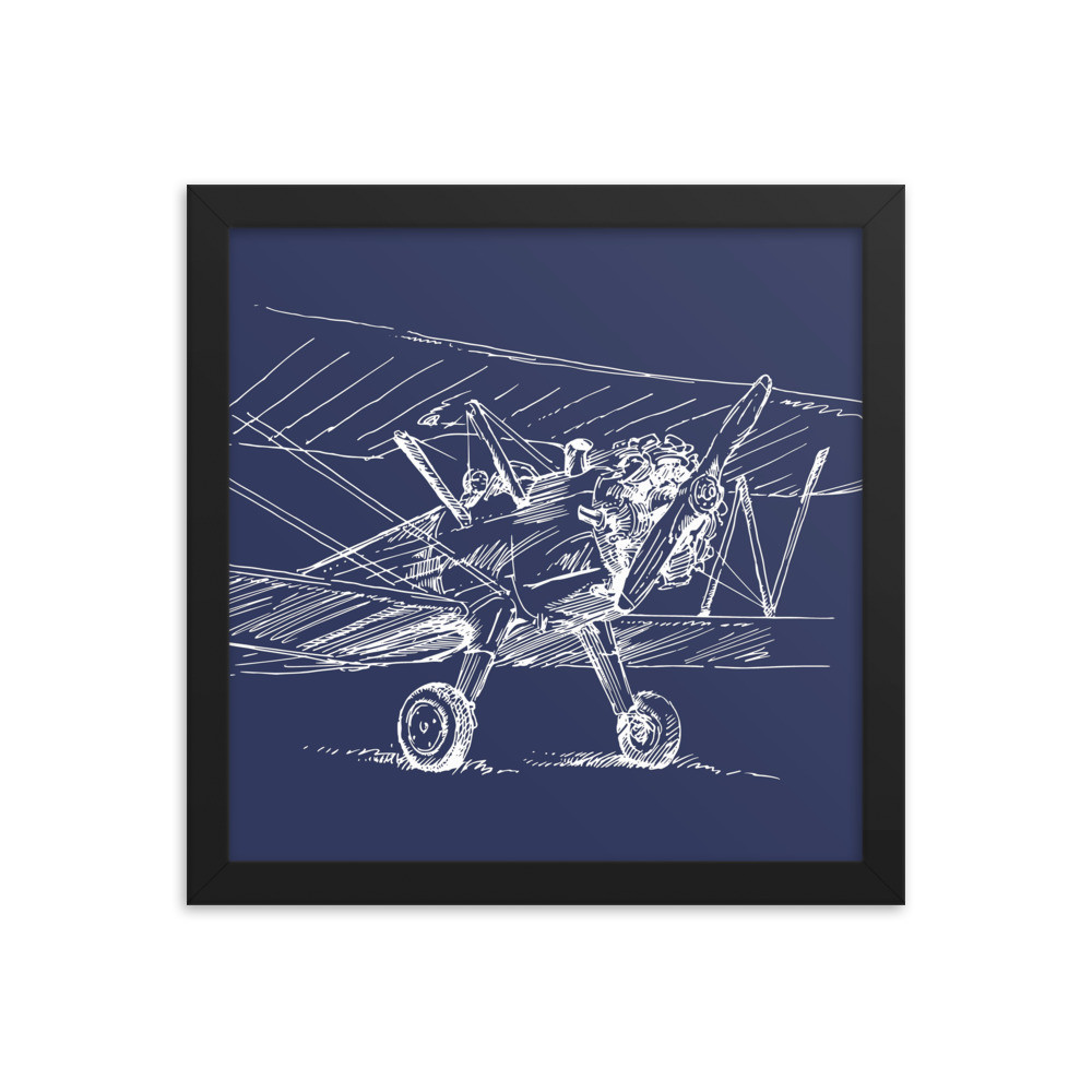 Framed photo paper poster: Ready for Flight