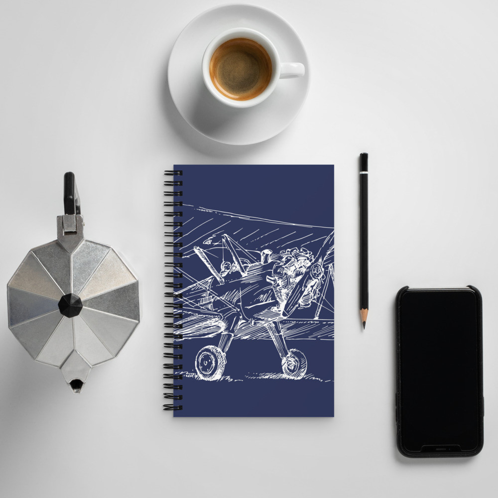 Spiral notebook: Ready For Flight