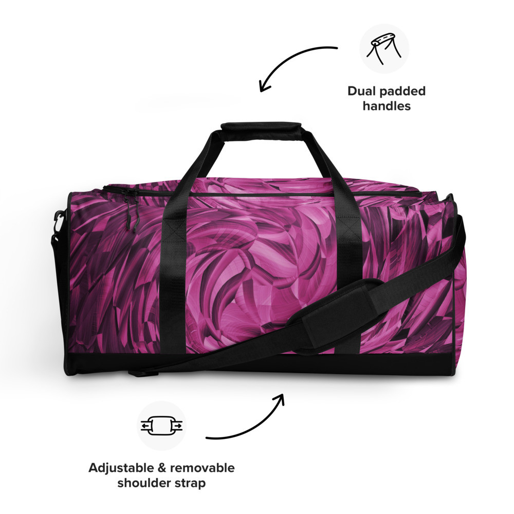 Duffle bag: Purple Swirl