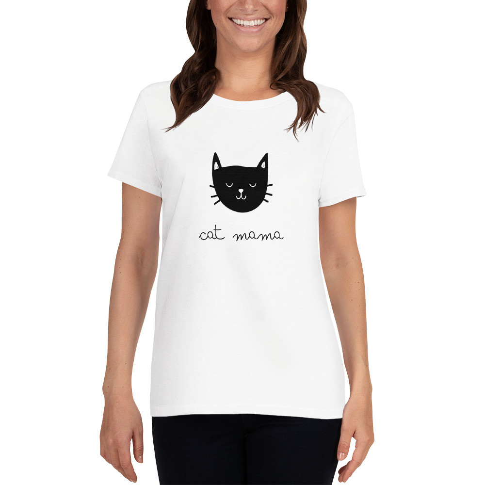 Women's short sleeve t-shirt: Cat Mama