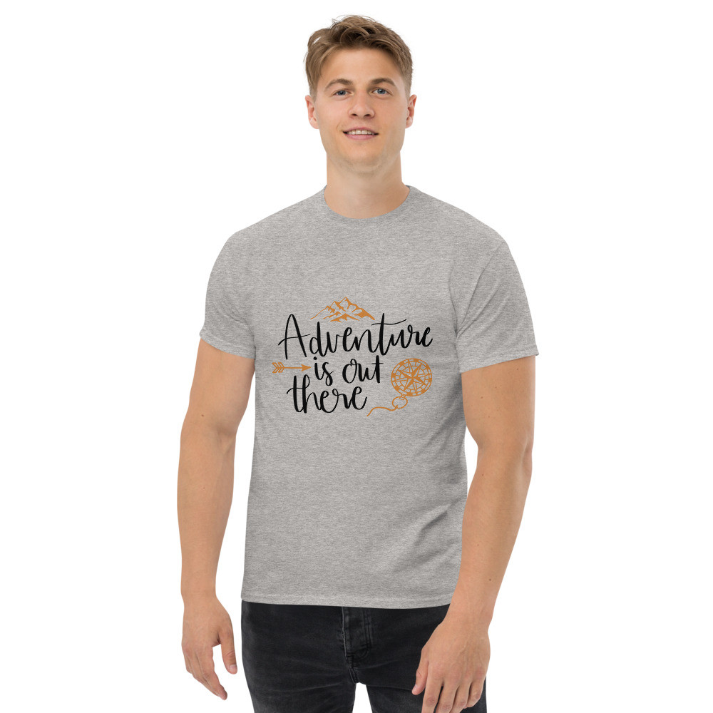Men's heavyweight tee : Adventure is Out There