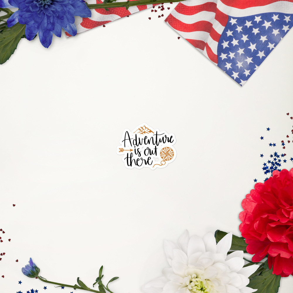 Bubble-free stickers: Adventure is Out There
