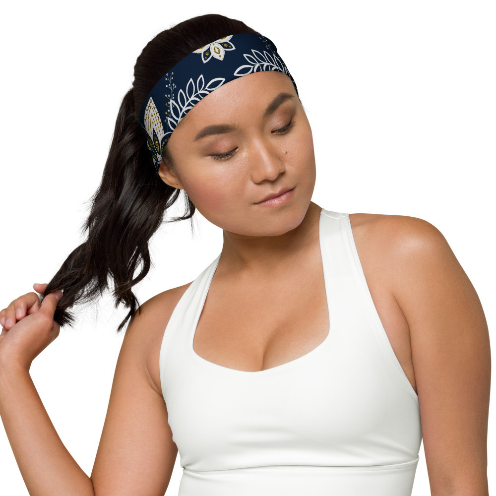 Headband: Blue Flowers
