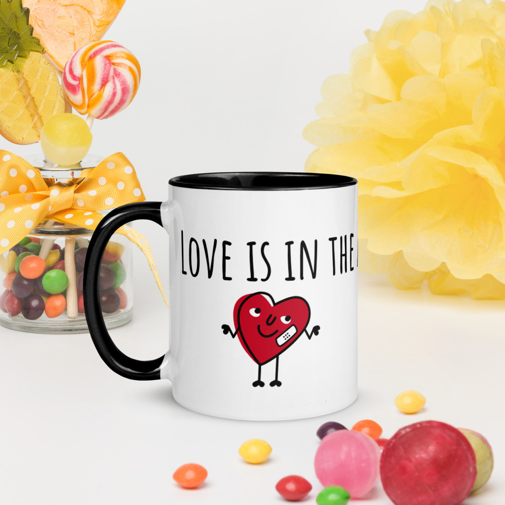 Mug with Color Inside: Love is in the Air