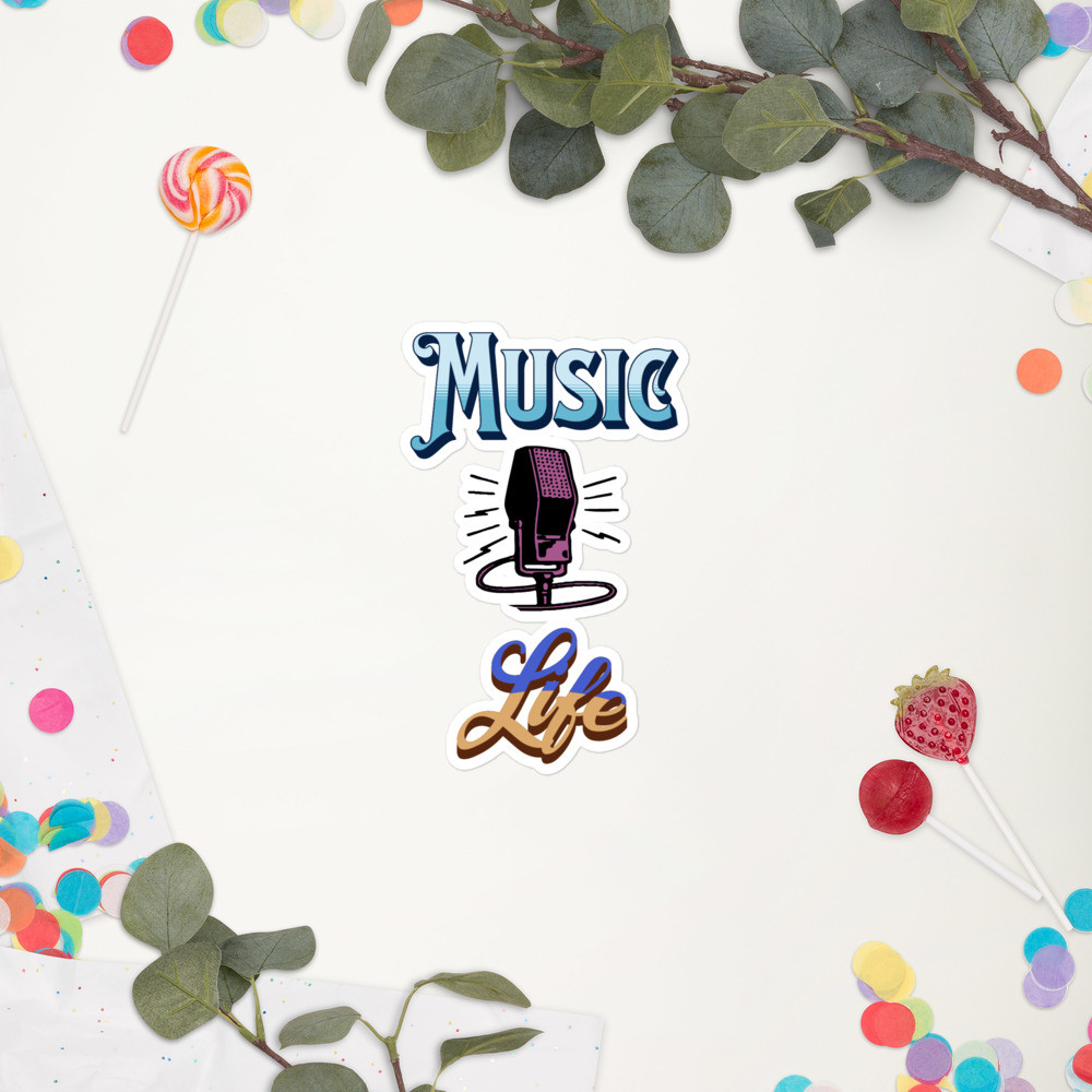 Bubble-free stickers: Music Life