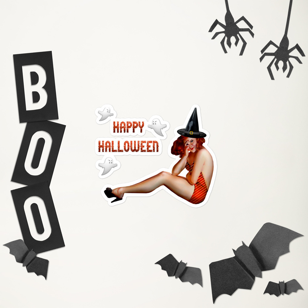 Bubble-free stickers: Happy Halloween
