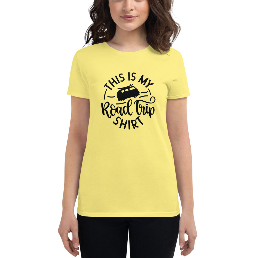 Women's short sleeve t-shirt: This Is My Road Trip Shirt