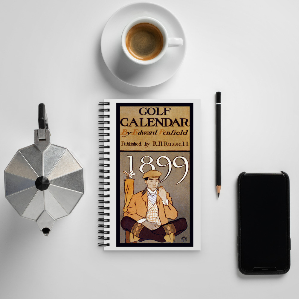 Spiral notebook: Golf Calendar 1899