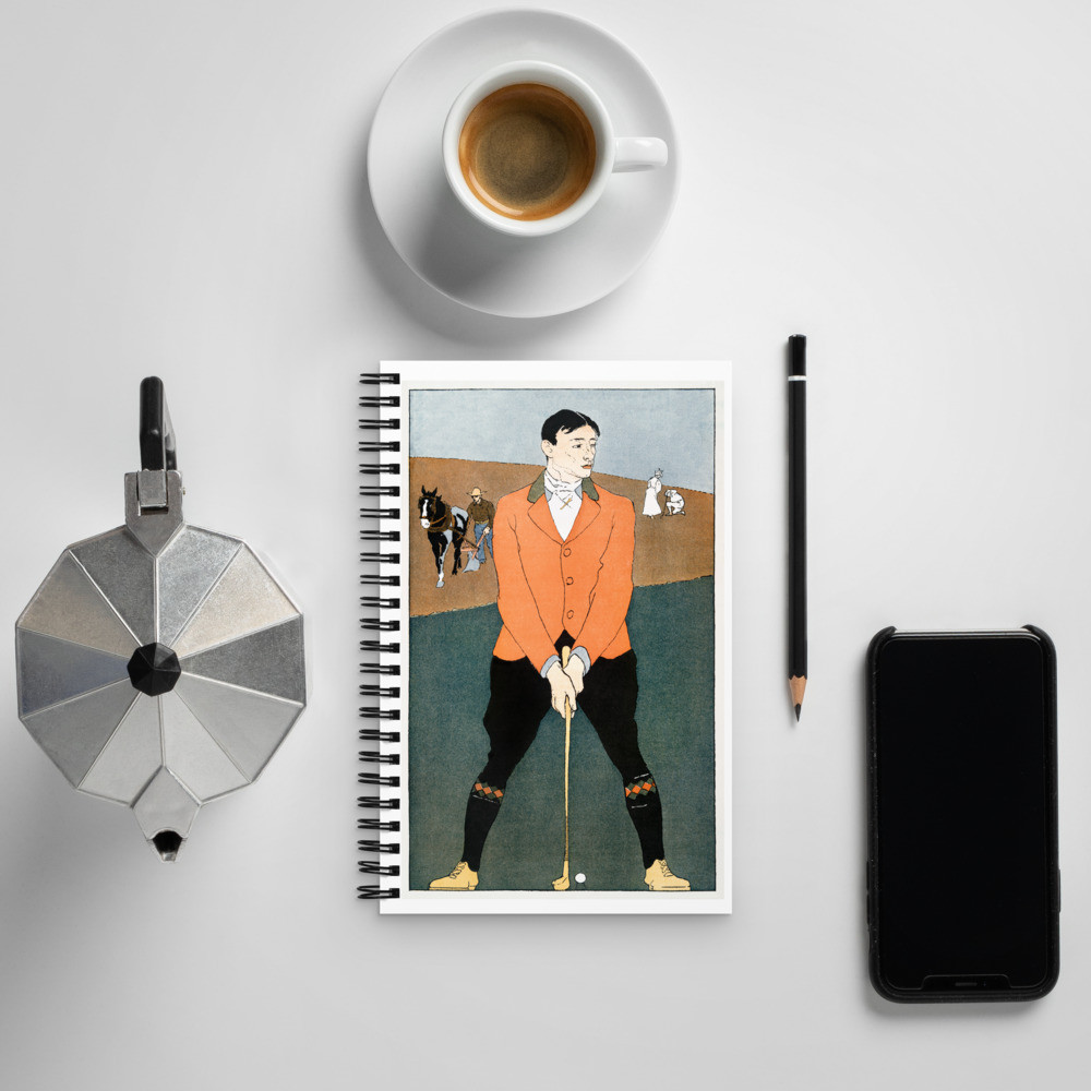 Spiral notebook: Ready For Golf