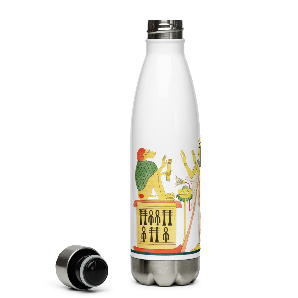 Stainless Steel Water Bottle: Art of Egypt