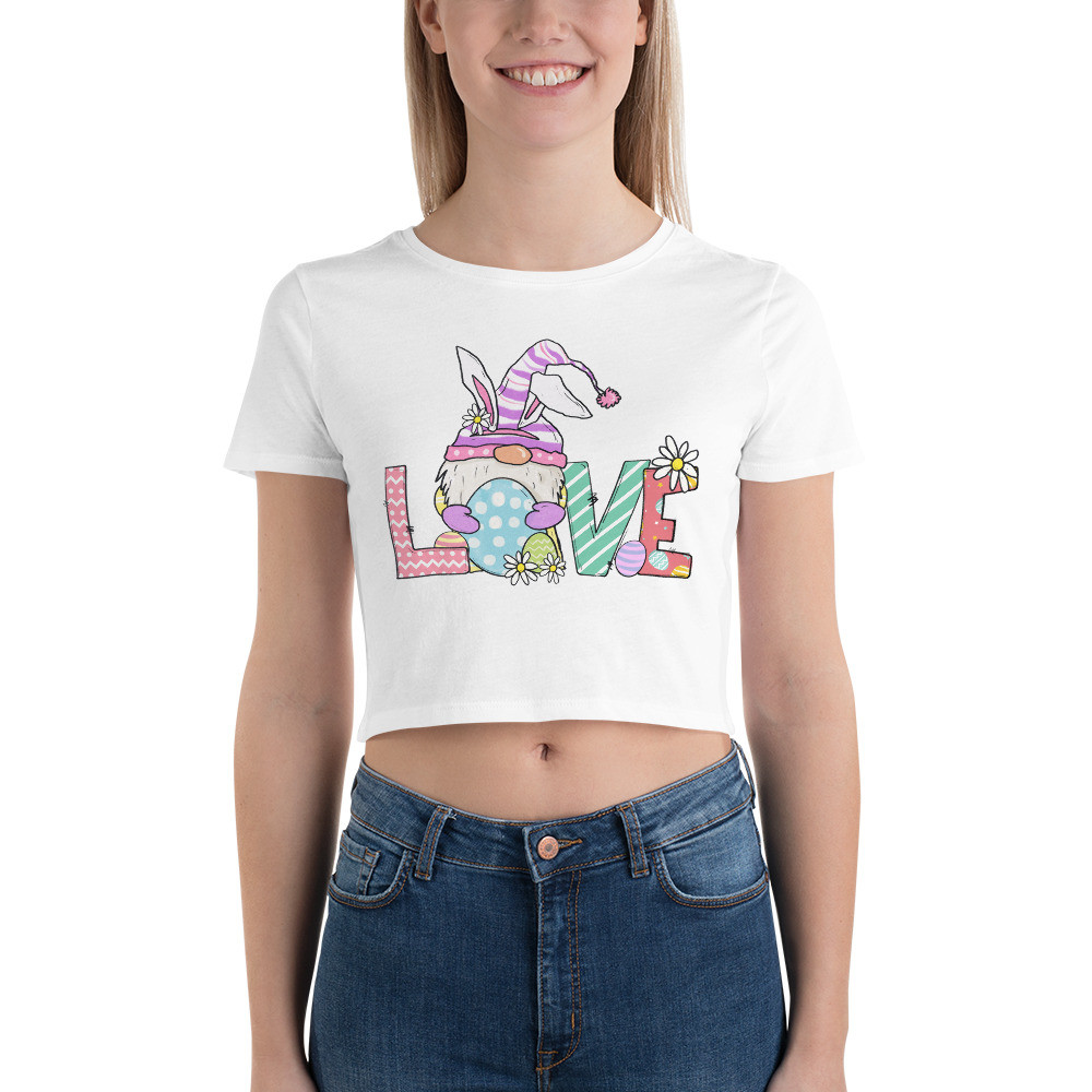 Women’s Crop Tee: Easter Love