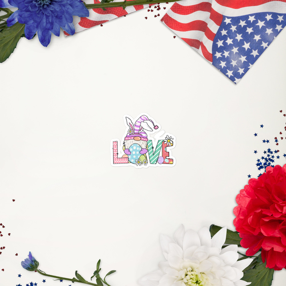 Bubble-free stickers: Easter Love