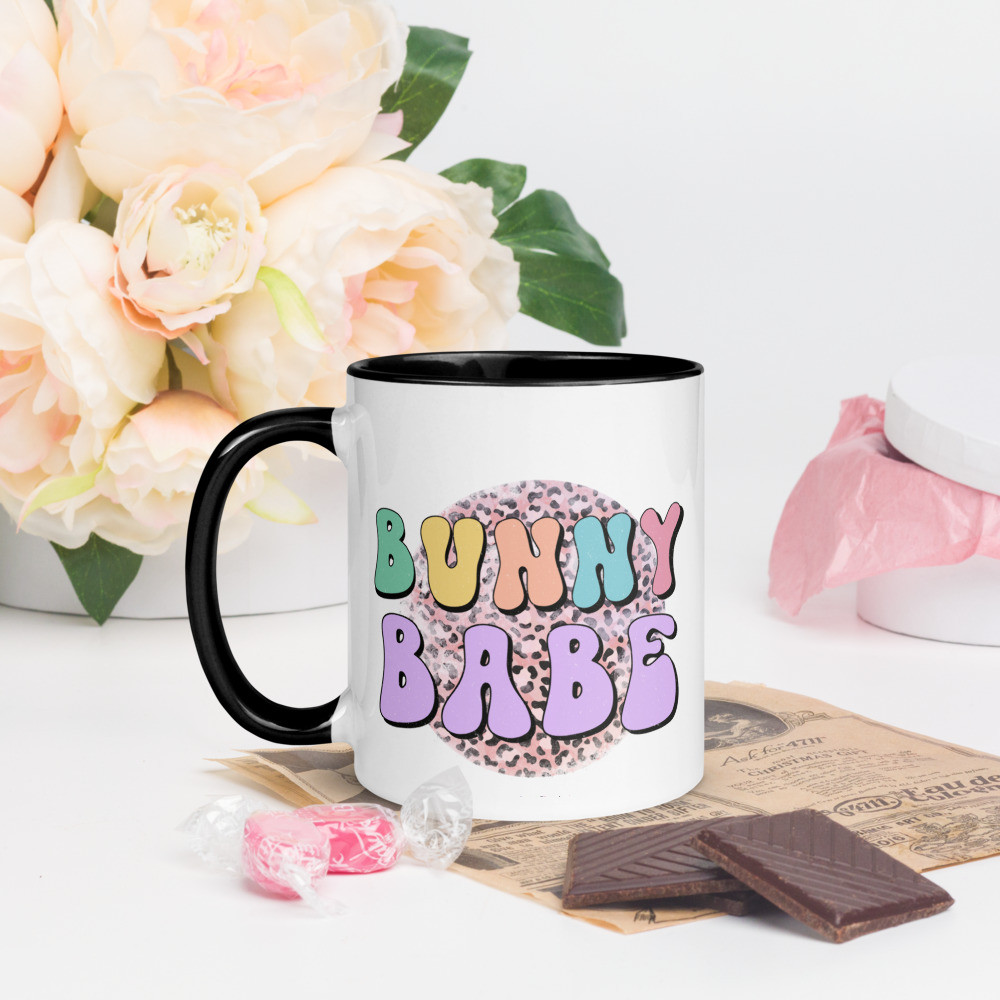 Mug with Color Inside: Bunny Babe