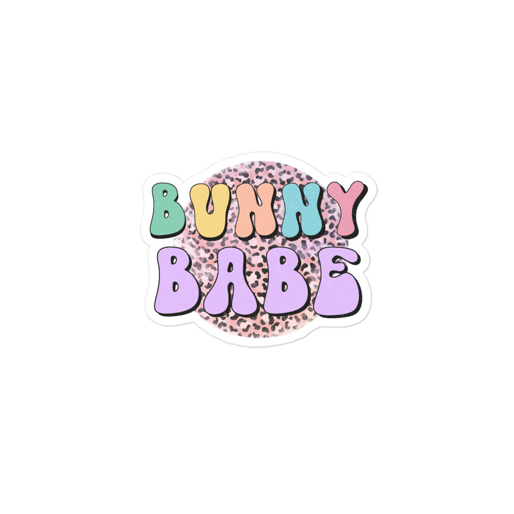 Bubble-free stickers: Bunny Babe