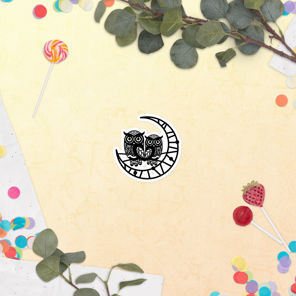 Bubble-free stickers: Enchanted Birds