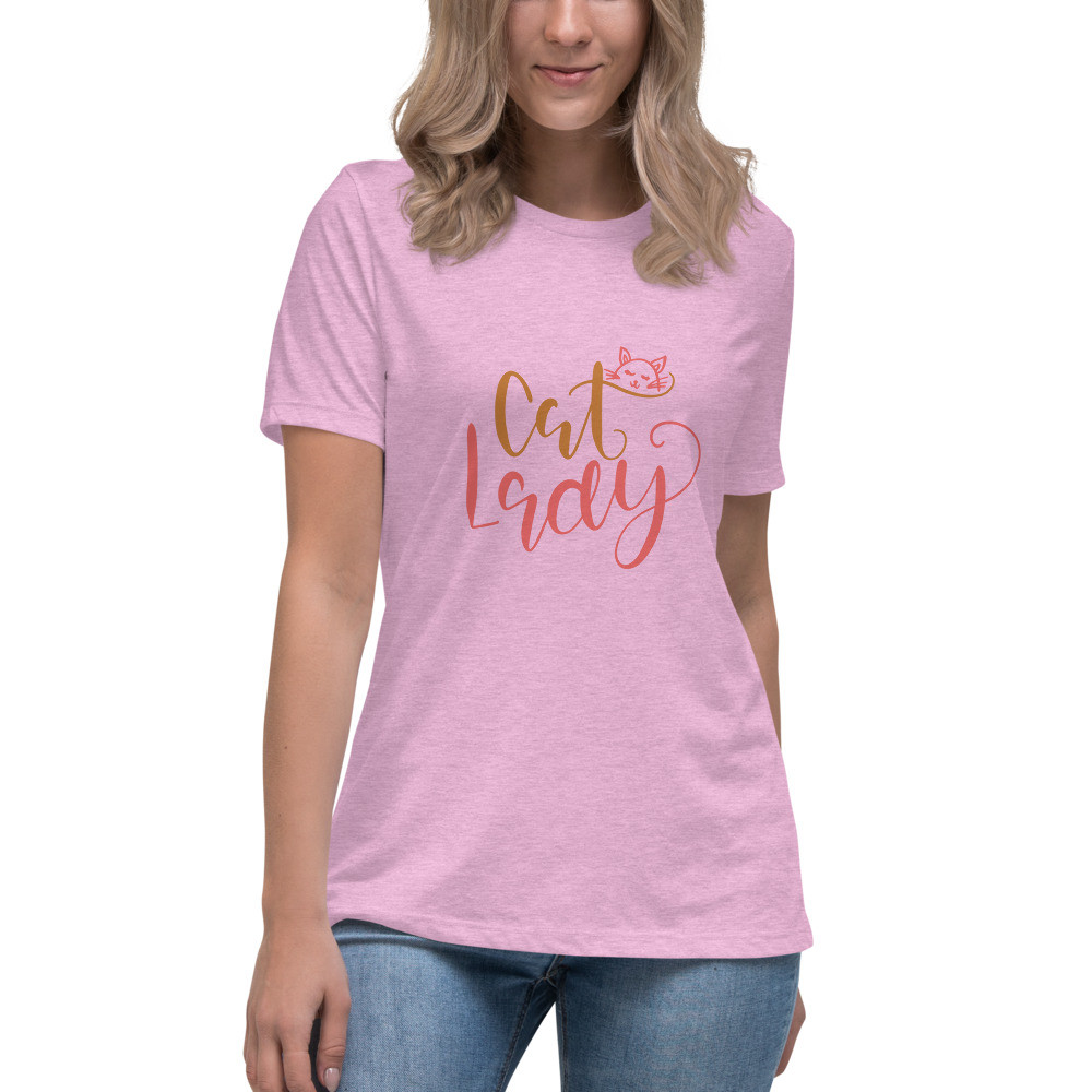 Women's Relaxed T-Shirt: Cat Lady