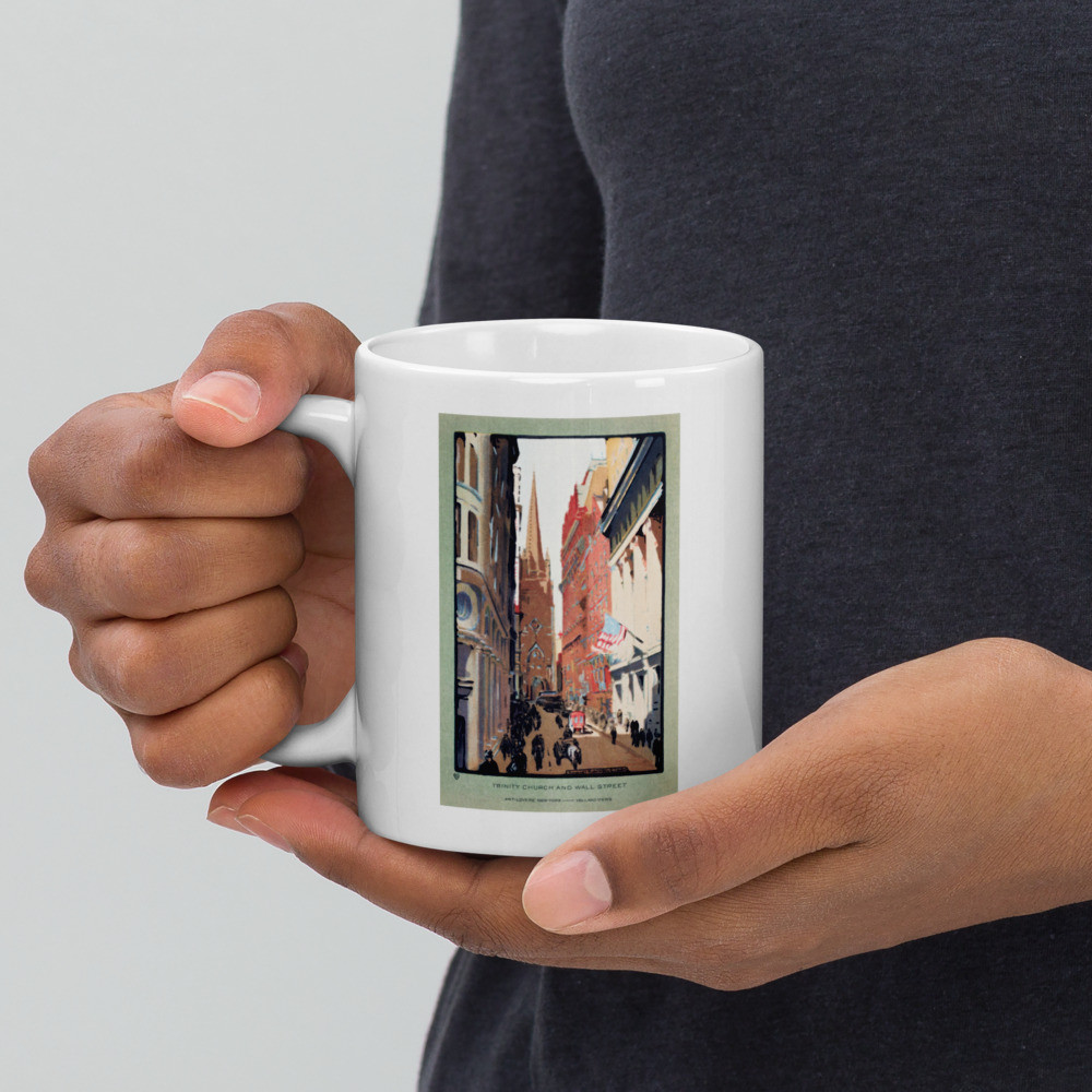 White glossy mug: Street Life
