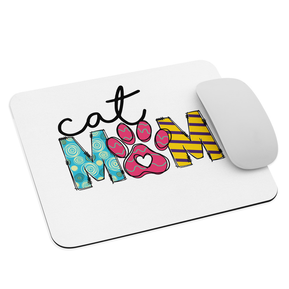 Mouse pad: Cat Mom III