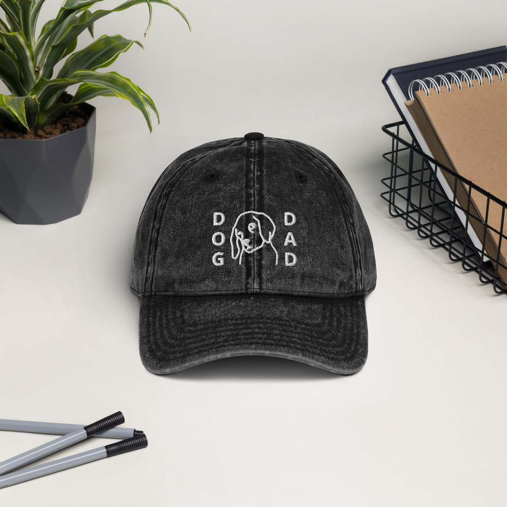 Vintage Cotton Twill Cap: Dog Dad