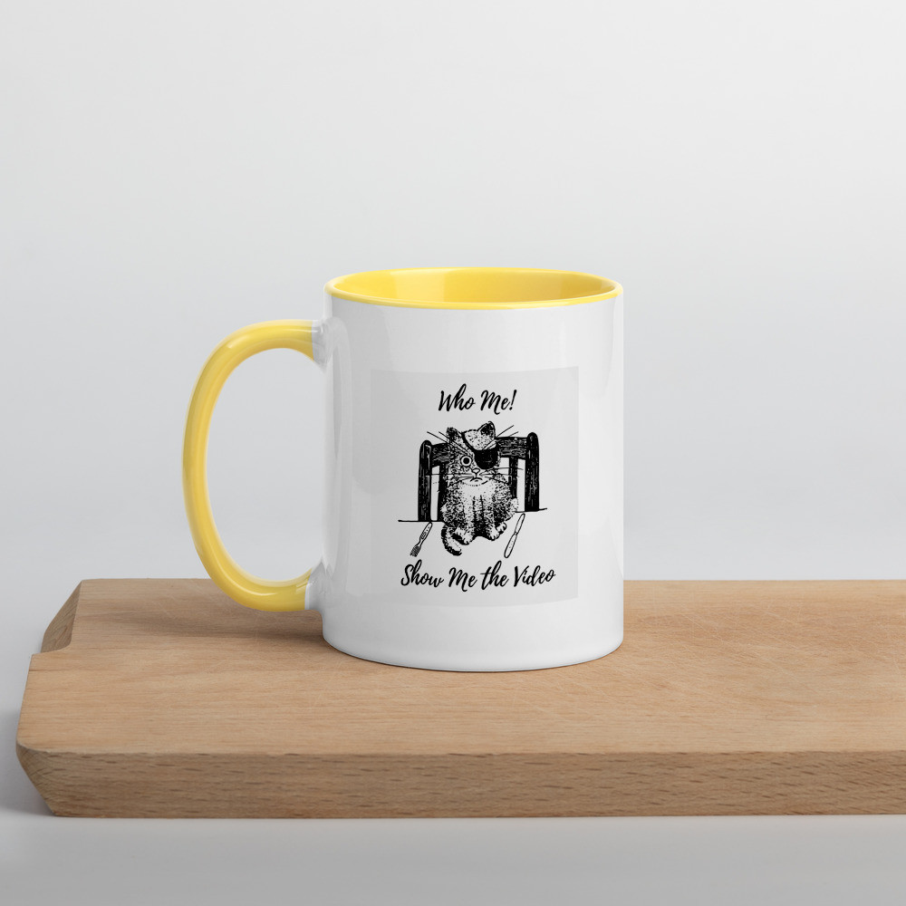 Mug with Color Inside: Who Me!