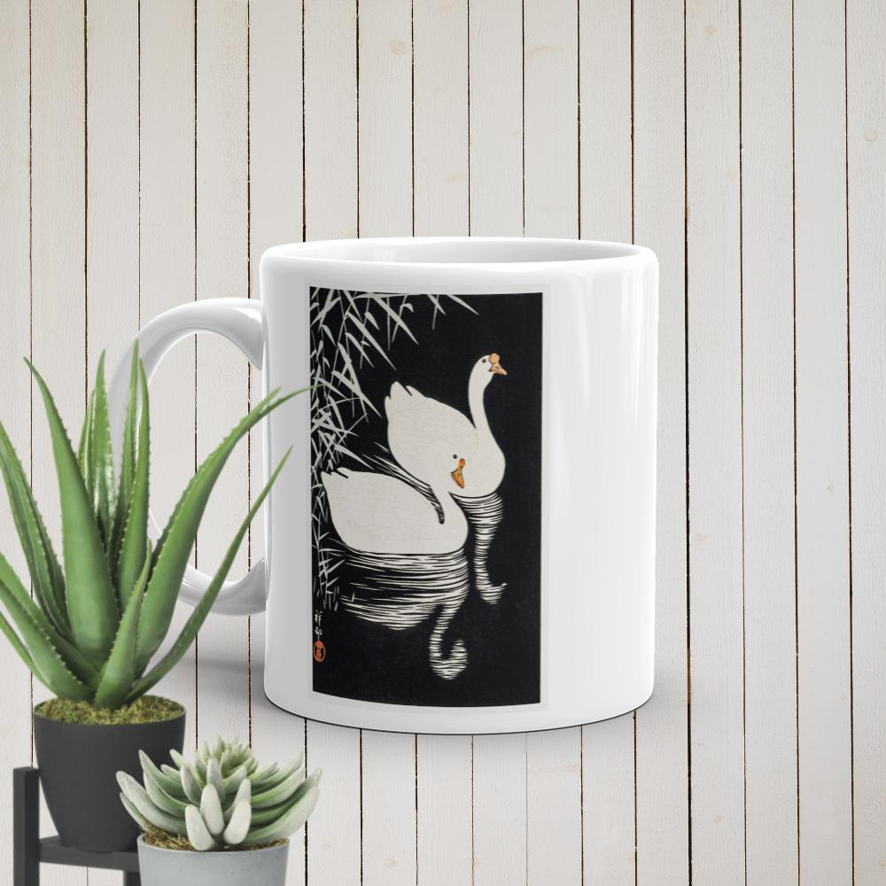 White glossy mug: Art of Japan - Nature VI