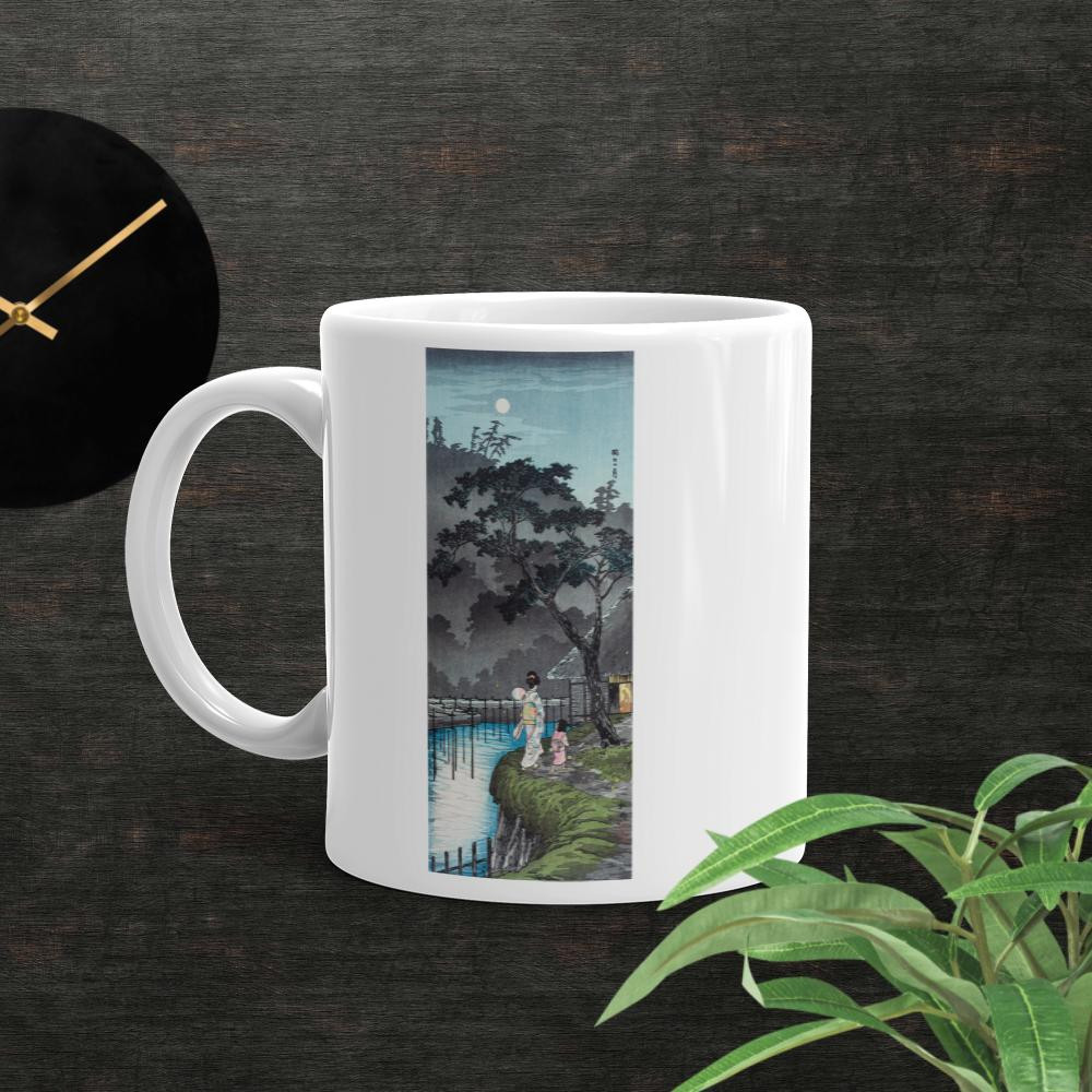 White glossy mug: Art of Japan - Nature V